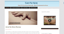 Desktop Screenshot of cure-for-acne.net